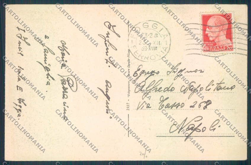 Foggia Città cartolina ZB6948 – retro