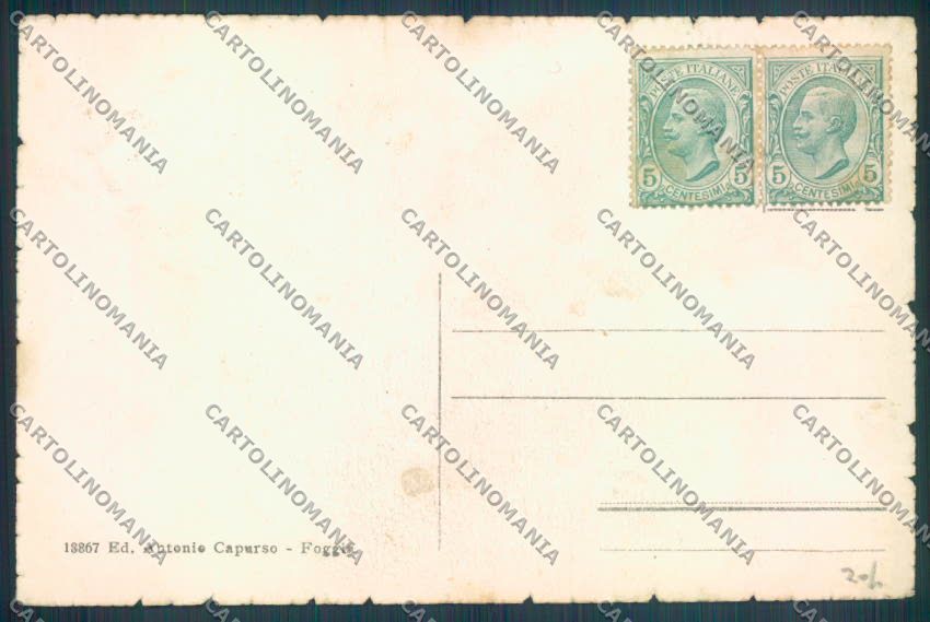 Foggia Città PIEGHINA cartolina ZB6958 – retro