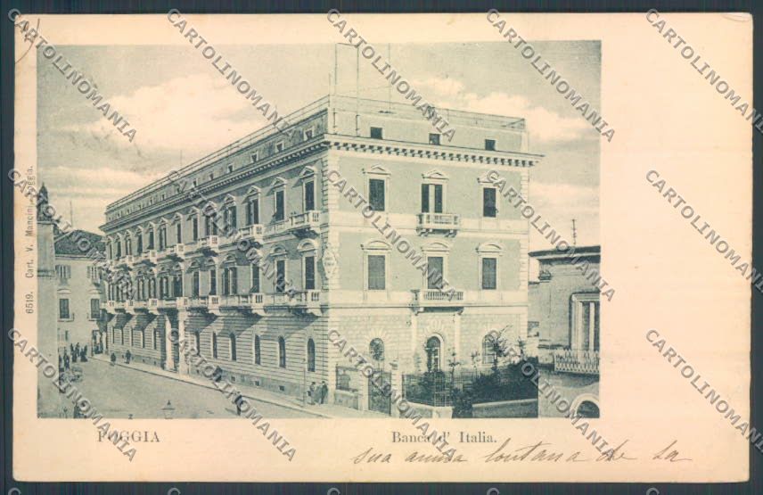 Foggia Città Banca d'Italia cartolina ZB6963 – fronte
