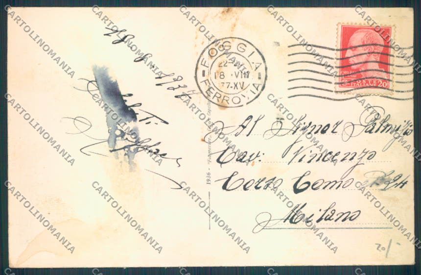 Foggia Città Caserma Miale da Troia cartolina ZB6969 – retro