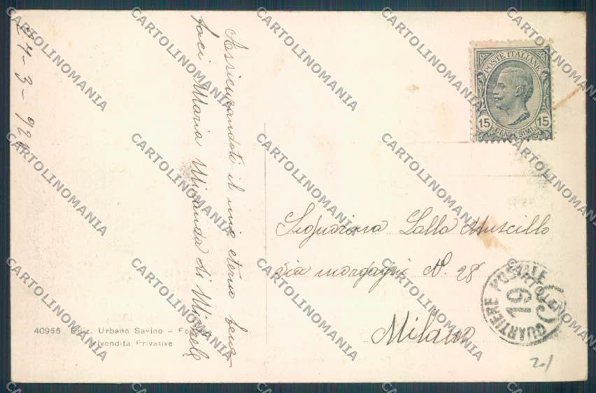 Foggia Città Vincenzo Lanza cartolina ZB6971 – retro