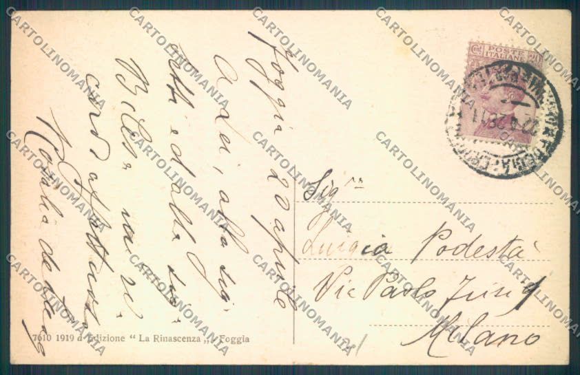 Foggia Città cartolina ZB6976 – retro