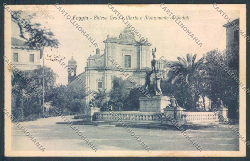Foggia Città Monumento ai Caduti cartolina ZB6977 – fronte