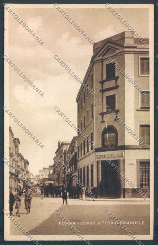 Foggia Città Credito Italiano cartolina ZB7013 – fronte