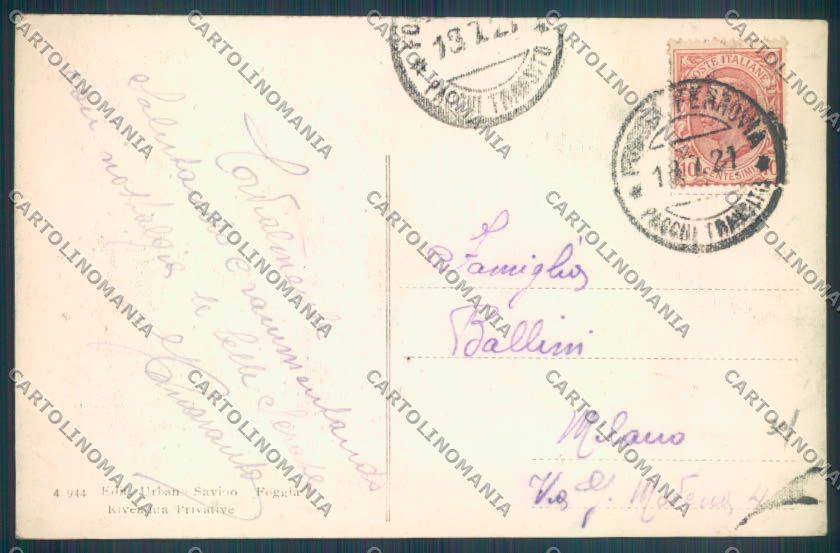 Foggia Città cartolina ZB7016 – retro