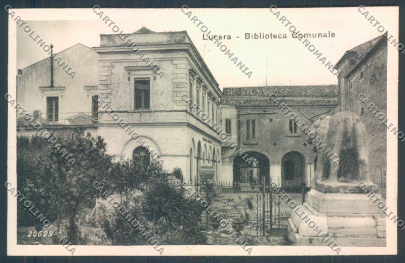 Foggia Lucera Biblioteca Comunale cartolina ZB7020 – fronte