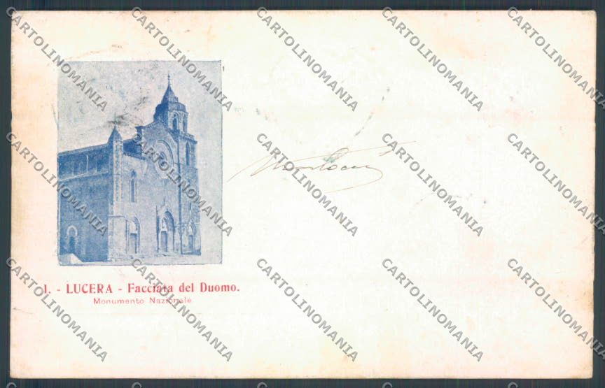 Foggia Lucera cartolina ZB7021 – fronte