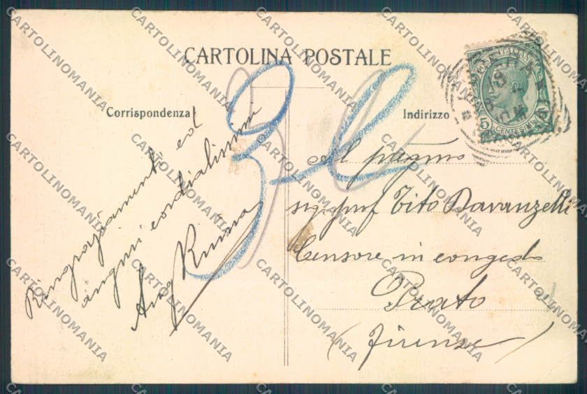 Foggia Lucera Convitto Nazionale cartolina ZB7023 – retro