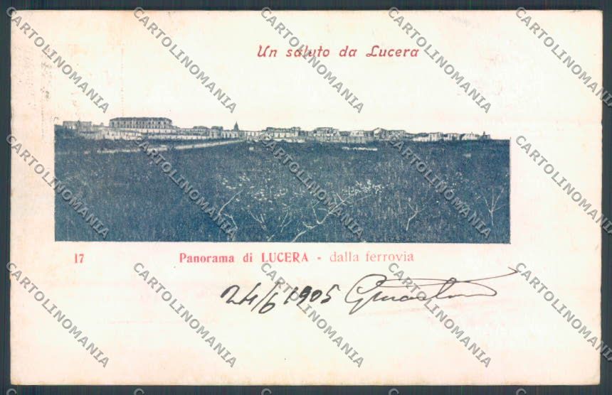 Foggia Lucera Un saluto da cartolina ZB7025 – fronte