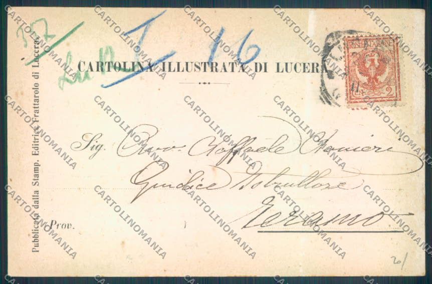 Foggia Lucera Un saluto da cartolina ZB7025 – retro