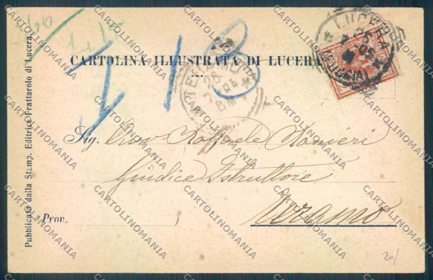 Foggia Lucera cartolina ZB7030 – retro