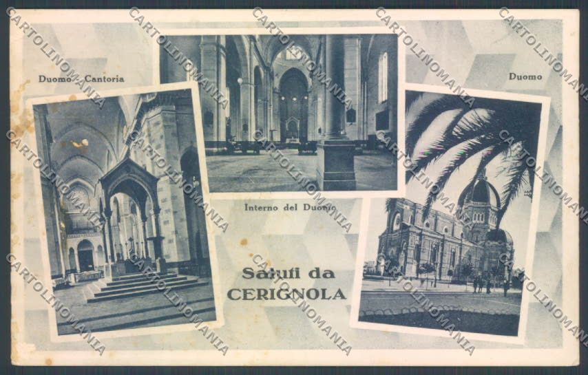 Foggia Cerignola Saluti da ABRASA cartolina ZB7044 – fronte