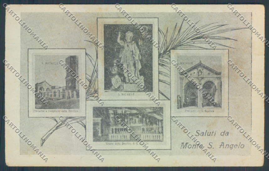 Foggia Monte Sant'Angelo Saluti da PIEGHINA cartolina ZB7049 – fronte