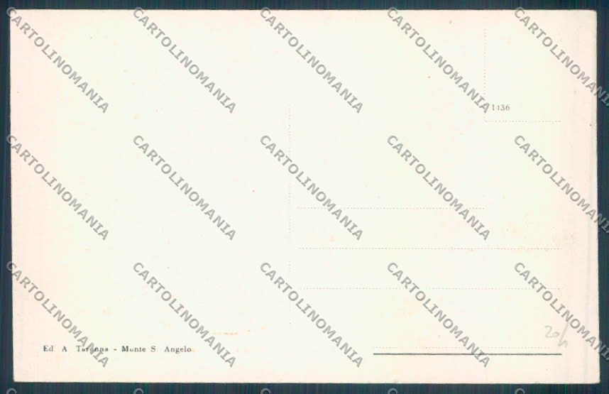 Foggia Monte Sant'Angelo cartolina ZB7050 – retro