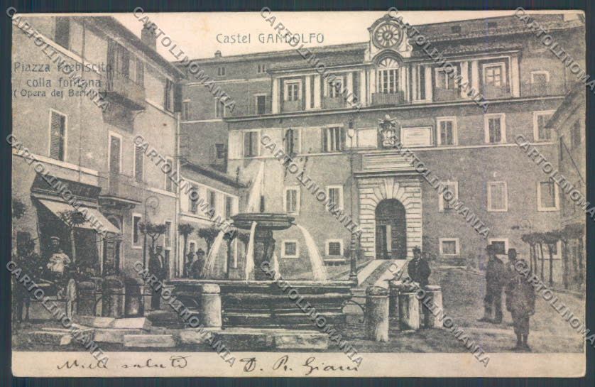 Roma Castel Gandolfo Palazzo Pontificio e Fontana del Bernini cartolina ZB7085 – fronte