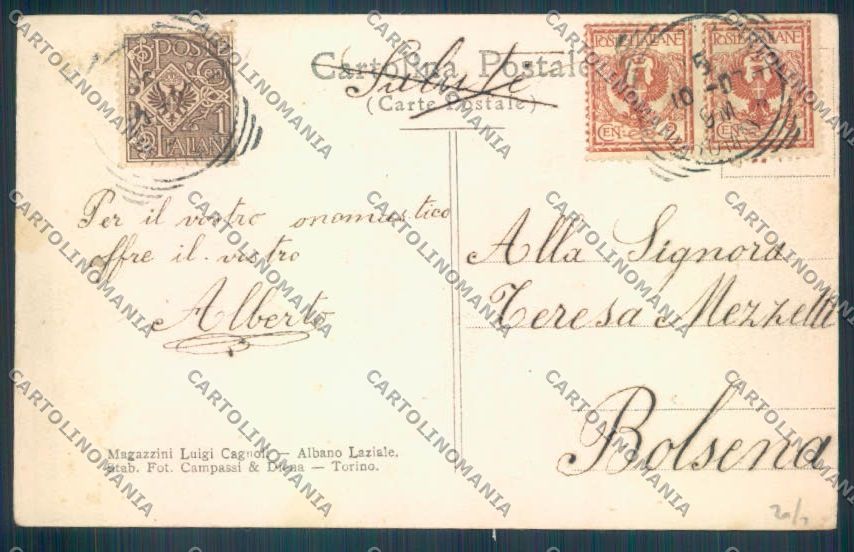 Roma Albano Scuola Cristiana cartolina ZB7089 – retro