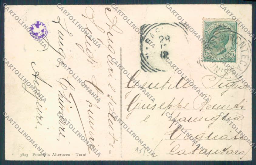 Frosinone Montecassino Alterocca 3823 cartolina ZB7093 – retro