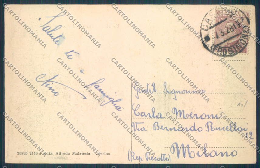 Frosinone Cassino cartolina ZB7096 – retro