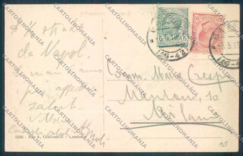 Frosinone Cassino cartolina ZB7097 – retro
