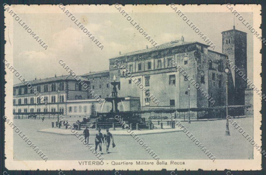 Viterbo Città Quartiere Militare della Rocca cartolina ZB7142 – fronte