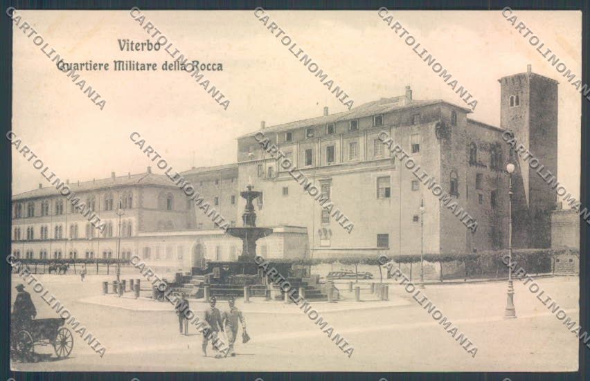 Viterbo Città Quartiere Militare della Rocca SCOLLATA cartolina ZB7146 – fronte