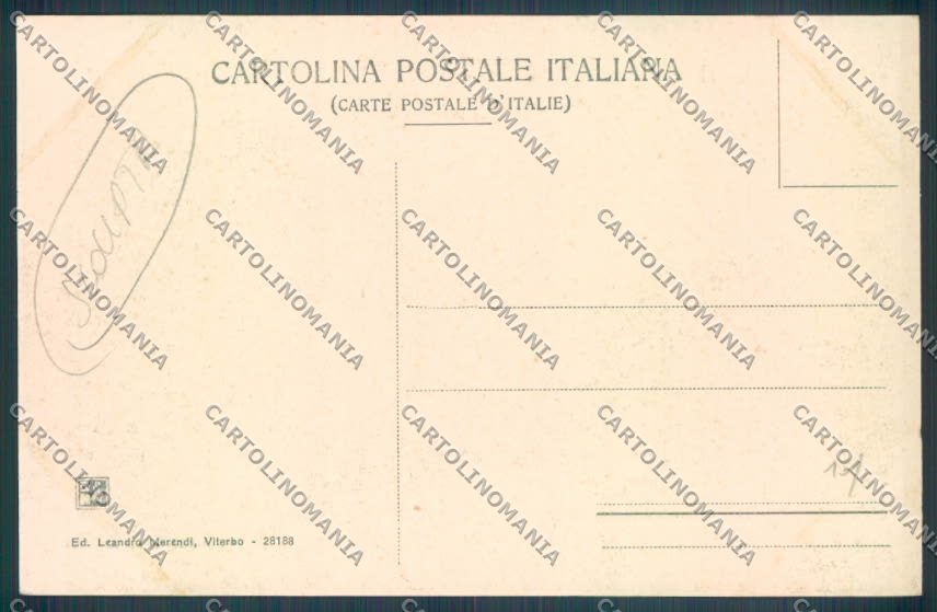Viterbo Città Quartiere Militare della Rocca SCOLLATA cartolina ZB7146 – retro