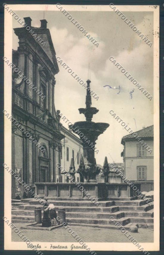 Viterbo Città Fontana Grande cartolina ZB7166 – fronte