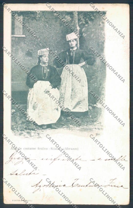 L'Aquila Scanno Costumi cartolina ZB7202 – fronte