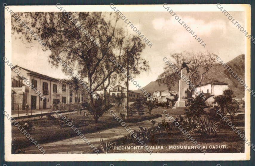 Caserta Piedimonte d'Alife Monumento ai Caduti Foto cartolina ZB7243 – fronte