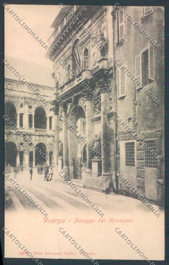 Vicenza Città Palazzo del Municipio cartolina ZB7261 – fronte