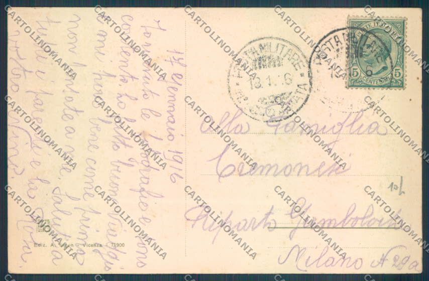 Vicenza Città cartolina ZB7267 – retro