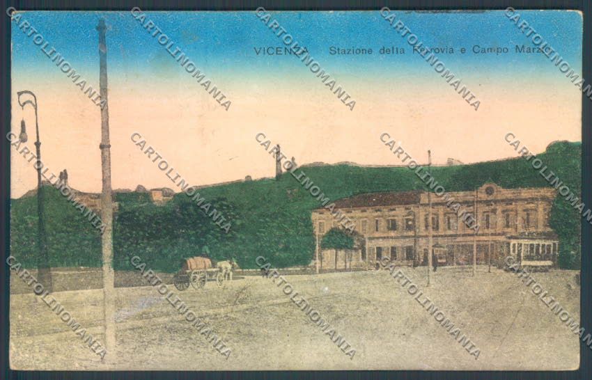 Vicenza Città Stazione Ferroviaria cartolina ZB7281 – fronte