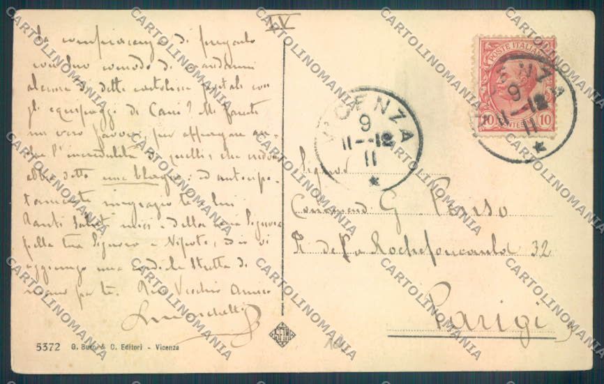 Vicenza Città Banca d'Italia cartolina ZB7289 – retro
