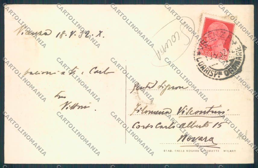 Vicenza Città SCOLLATA cartolina ZB7294 – retro