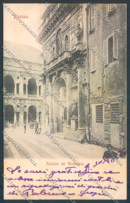 Vicenza Città Palazzo del Municipio cartolina ZB7305 – fronte