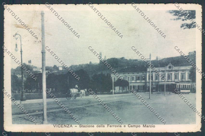 Vicenza Città Stazione Ferroviaria cartolina ZB7311 – fronte