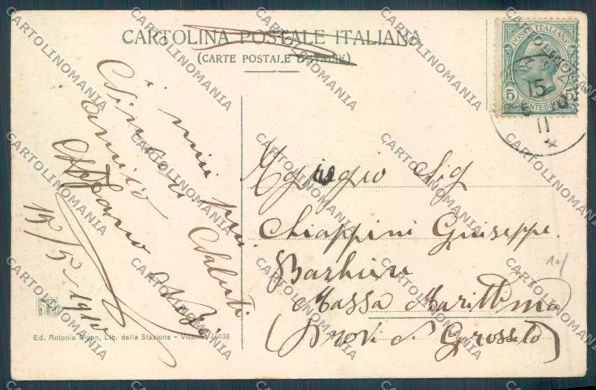 Vicenza Città Museo Civico cartolina ZB7316 – retro