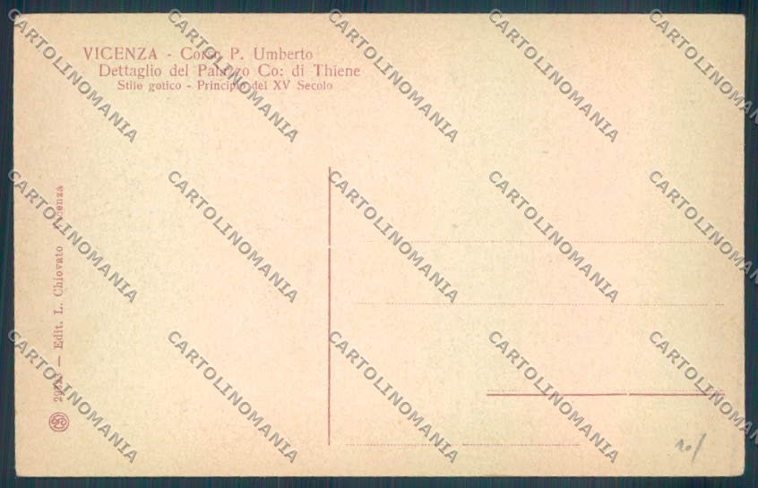 Vicenza Città cartolina ZB7317 – retro