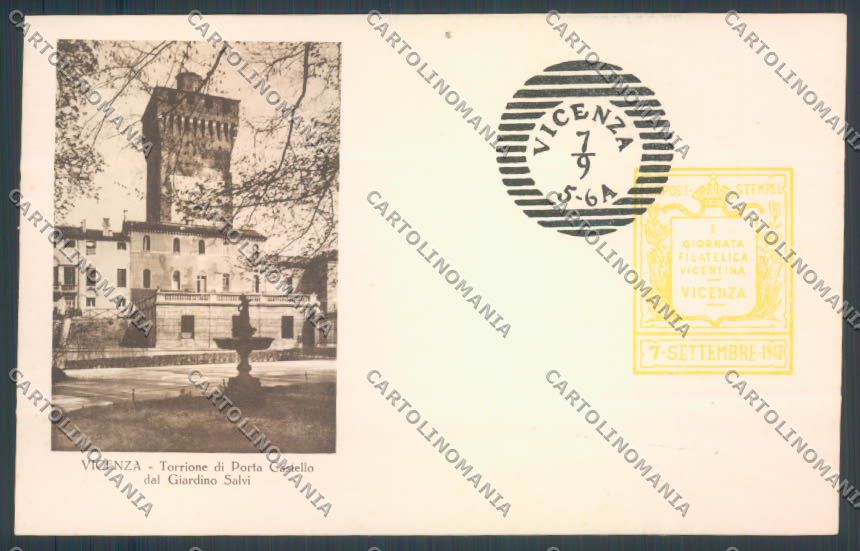 Vicenza Città Giornata Filatelica Vicentina cartolina ZB7329 – fronte