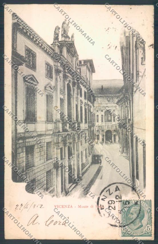 Vicenza Città Monte di Pietà cartolina ZB7346 – fronte
