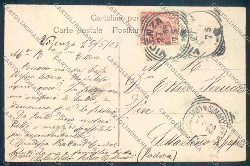 Vicenza Città Alterocca 2728 cartolina ZB7354 – retro