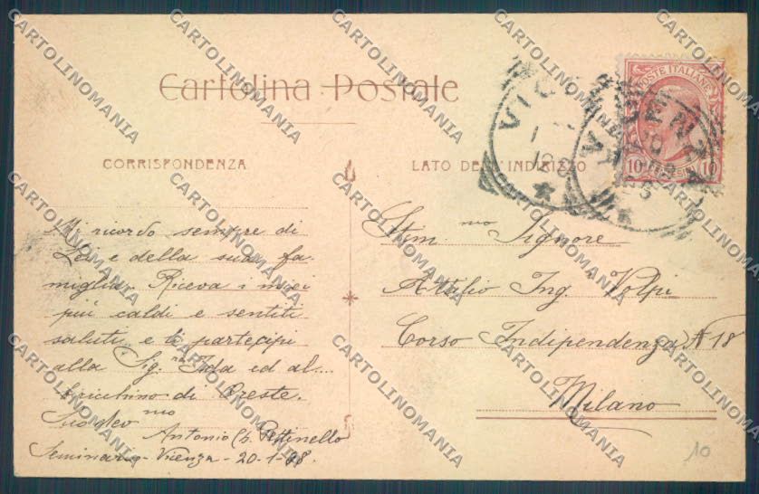 Vicenza Città cartolina ZB7375 – retro