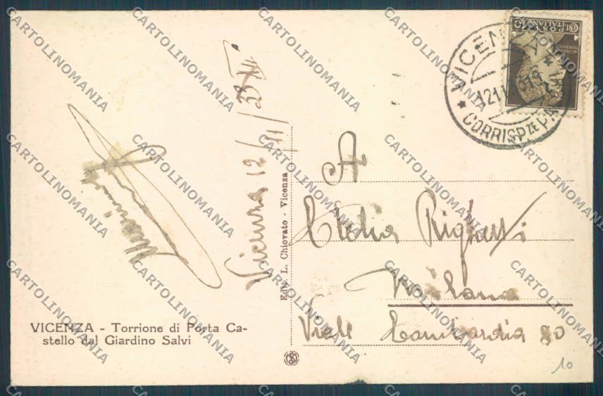 Vicenza Città cartolina ZB7384 – retro