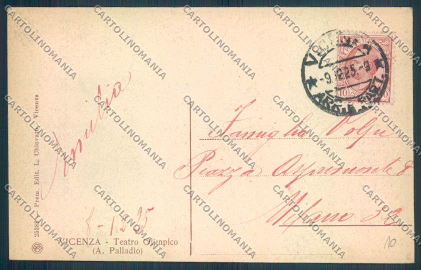 Vicenza Città cartolina ZB7399 – retro