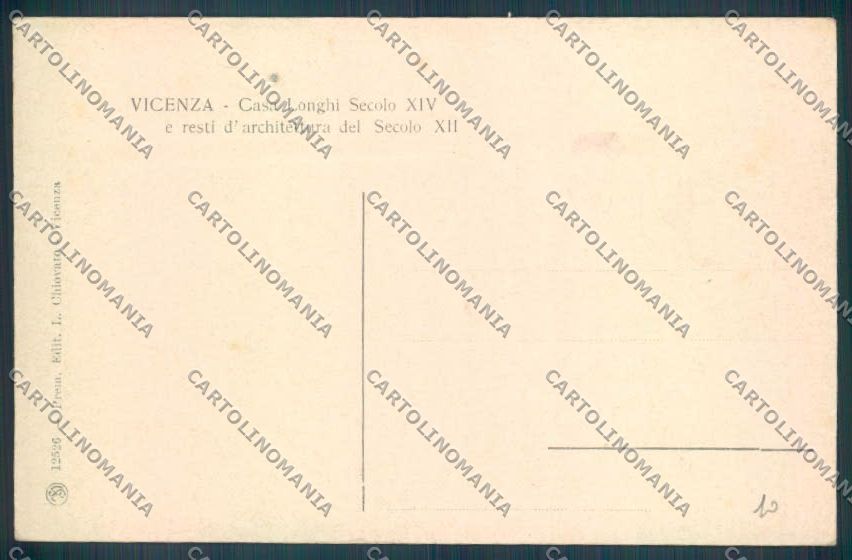 Vicenza Città cartolina ZB7405 – retro