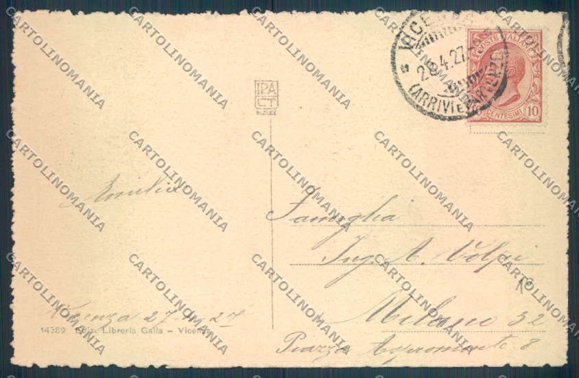 Vicenza Città cartolina ZB7407 – retro