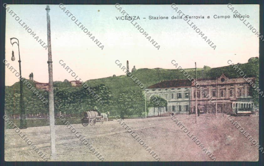 Vicenza Città Stazione Ferroviaria cartolina ZB7428 – fronte