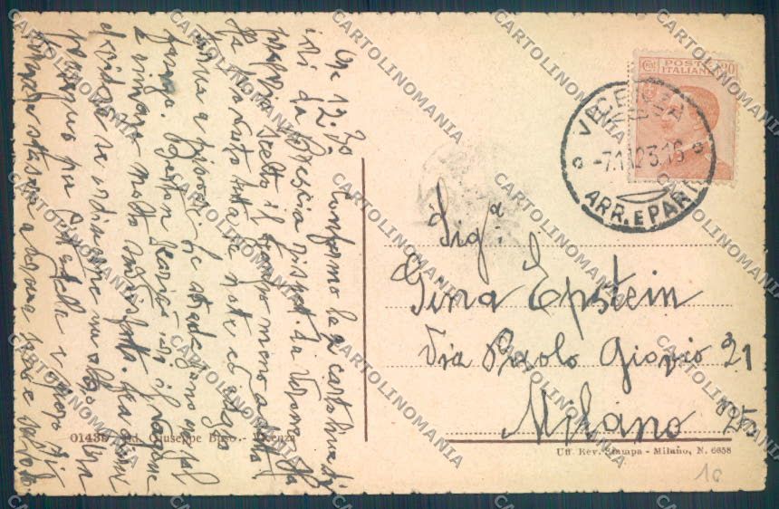 Vicenza Città cartolina ZB7434 – retro