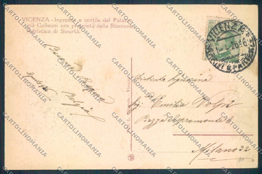 Vicenza Città cartolina ZB7471 – retro