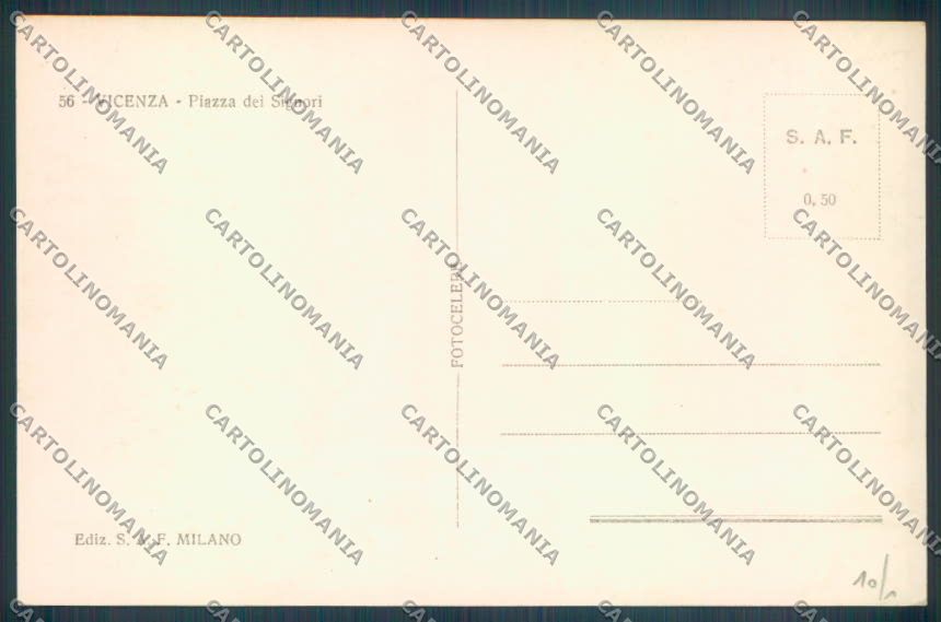Vicenza Città Foto cartolina ZB7486 – retro